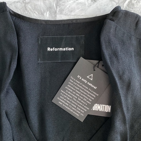 New REFORMATION Locklin Midi Dress - Picture 6 of 7